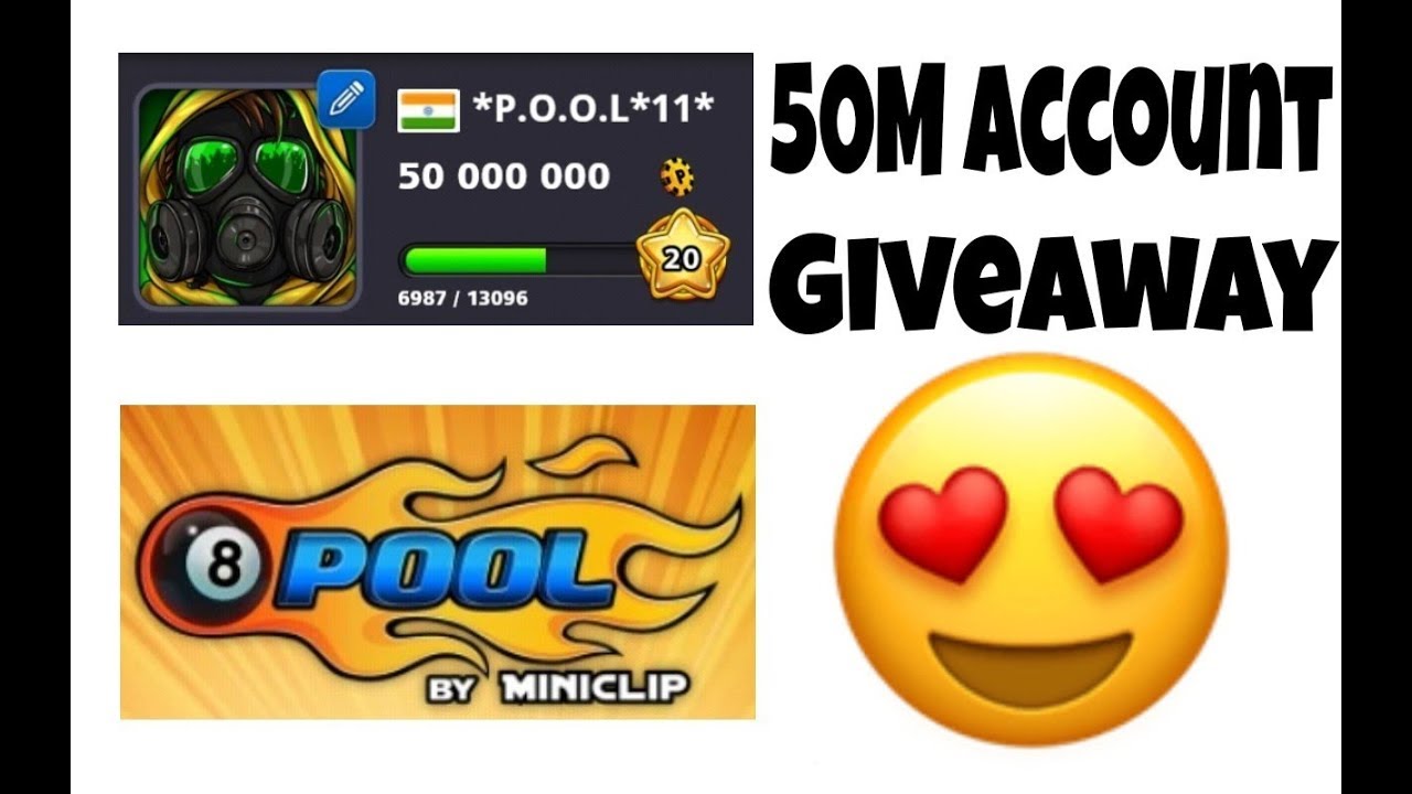 50M coins for free - 8 Ball Pool