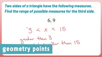 Geometry Points: What are the Possible Measures for the Third Side of a Triangle?