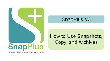 How to Use Snapshots, Copy, and Archives