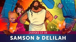 Samson and Delilah-Judges 13-16 | Sunday School Lesson and Bible Teaching Story |HD| Sharefaithkids