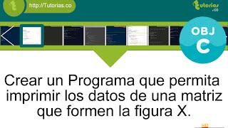 POO arrays Objective C (imprimir diagonales figura X) POO arrays Objective C (imprimir diagonales figura X)