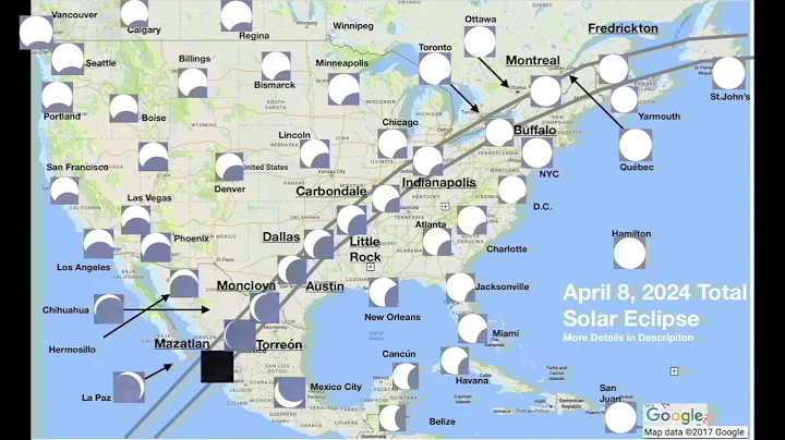 2024 Total Solar Eclipse Animation for North America - DayDayNews
