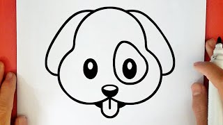 COMO DIBUJAR UN EMOJI DE PERRO