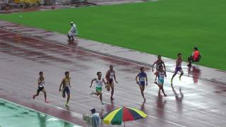 H29 関東中学校陸上競技大会 2年男子100m 予選2組
