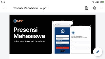 PRESENSI MENGGUNAKAN QR CODE | | UNIVERSITAS TEKNOLOGI YOGYAKARTA
