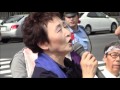 加藤登紀子 首相官邸前で福島の女たちを励ましイマジンも歌う
