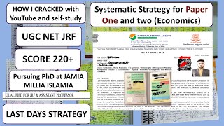 How Cleared UGC NET JRF in Economics | Strategy, Dos &amp; Don’ts, Last 10 Days Plan Paper One JMI PHD