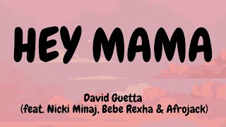 Speed Up | David Guetta - Hey Mama (feat. Nicki Minaj, Bebe Rexha & Afrojack) (Lyrics) #speedup Resimi