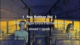 Maine Pighla Diya Pattharon Ko ❤🥺 New Lofi Mix ( slowed   reverb ) Song Aap Baithe Hai