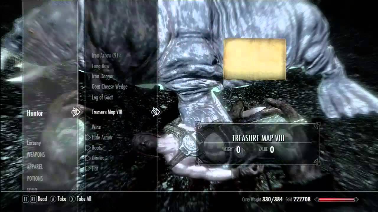 Скайрим карта сокровищ 7