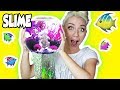 REAL SLIME AQUARIUM WITH CLEAR SLIME! HOW TO MAKE A SLIME FISH TANK! So Satisfying! | NICOLE SKYES