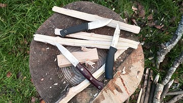 300 euros Bark River Aurora VS 150 euros Fallkniven F1 VS 15 euros Mora Companion Part 2