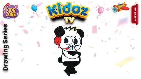 Learn to Draw and Color Combo Panda for Kids | Ryan