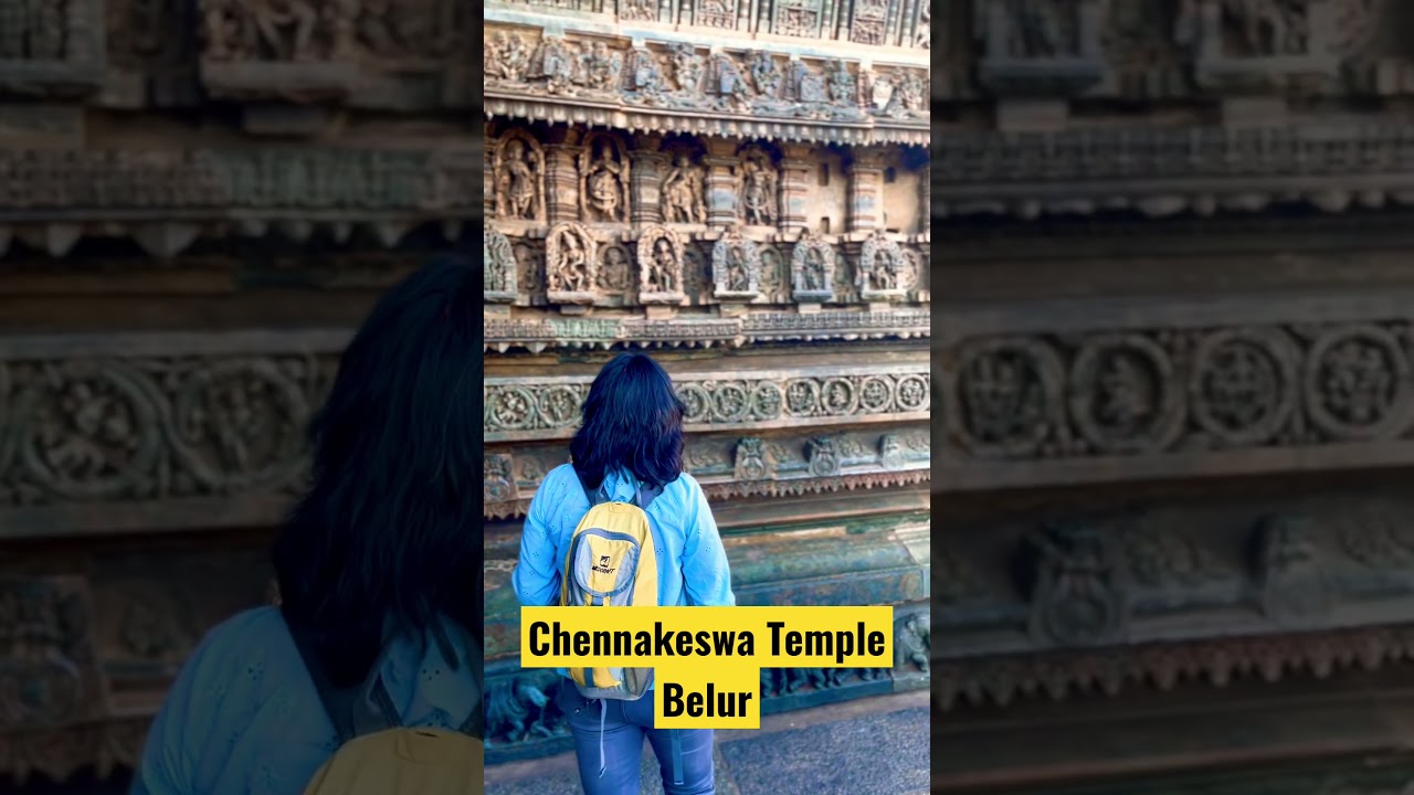 Video thumbnail: #shortsvideo #travel #chennakeshavatemple #belur #karnatakadiaries #reelskarofeelkaro #travelindia