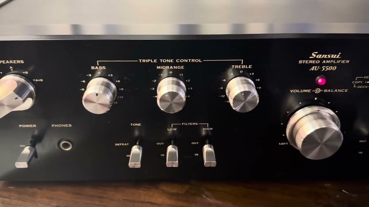 🎶 Sansui AU-5500 Vintage Integrated Amplifier — Serviced, Cleaned