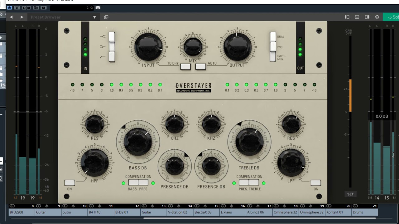 Softube Overstayer M-A-S and M-A-S Extended - Audio Test On Drums