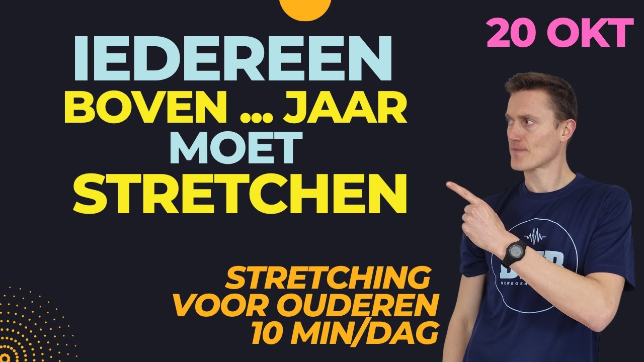 Dit is de leeftijd waarop stretching ECHT onmisbaar wordt... (10 MIN stretching voor ouderen