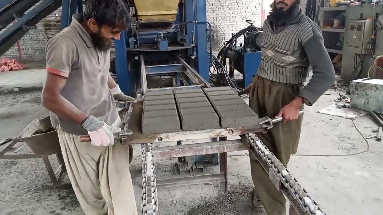 How To Make Tuff TileFully Automatic Tuff Tile Making MachineCement BricksCancrete Brick