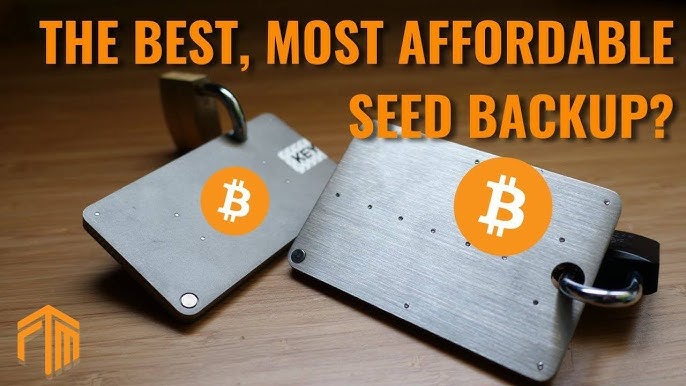 Safe Seed Stainless Steel Metal Wallet Stamp Plate Crypto Seed Phrase  Storage