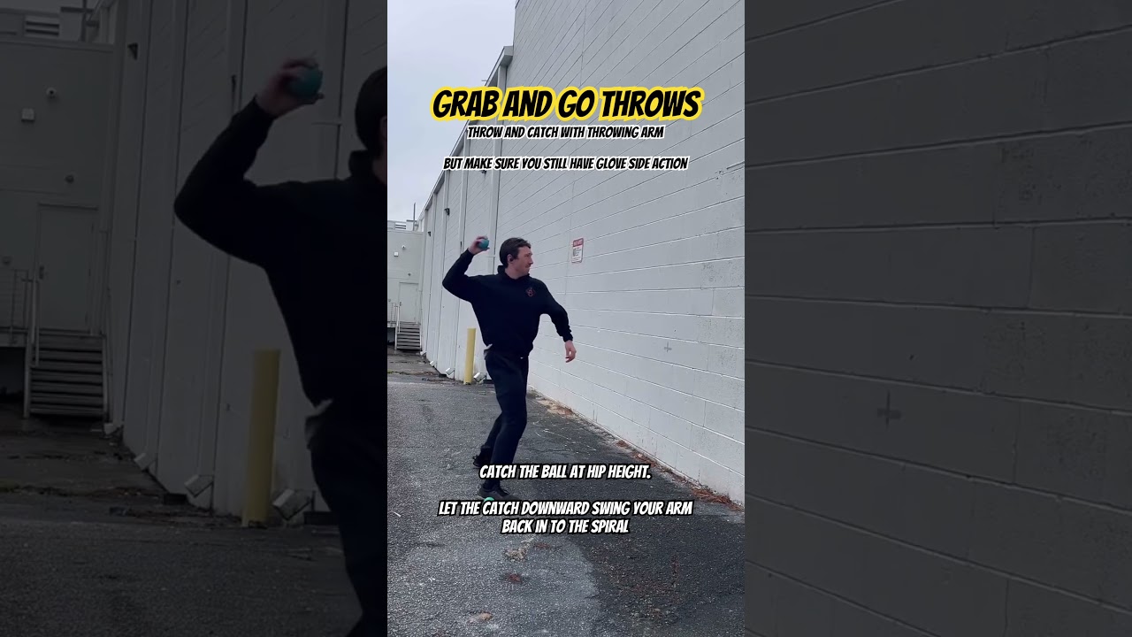 Grab & Go Throws. Thinking and catch & releasing it. Nothing else. Smooth out arm action 