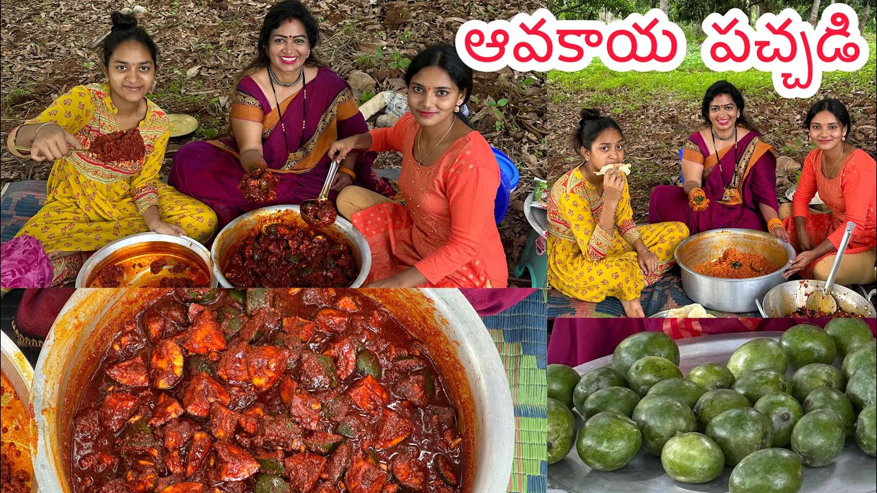 సంవత్సరం నిల్వ ఉండే ఆవకాయ పచ్చడి & ఆవకాయ తురుము పచ్చడి | Cherry Sathakshi