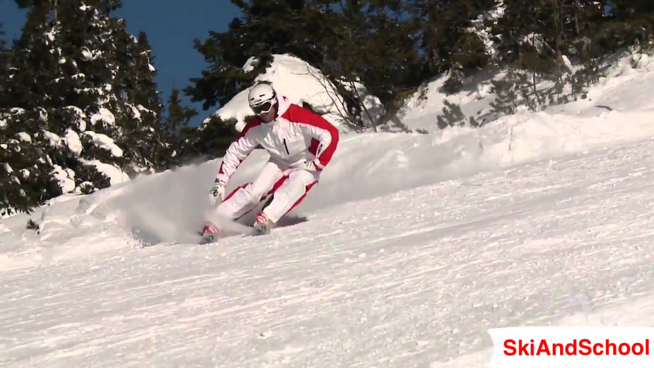 ★Карвинг лыжи★ Урок 24 упражнения для карвинга горных лыж - YouTube