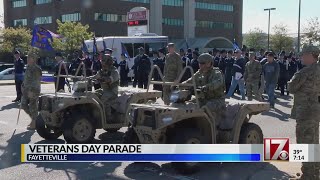 Veteran's Day parades held in Fayetteville and Raleigh