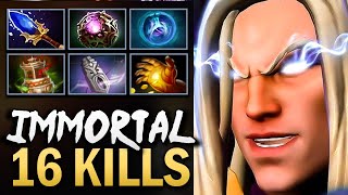Invoker Gameplay with 16 Kills and Spirit Vessel - Dota 7.39