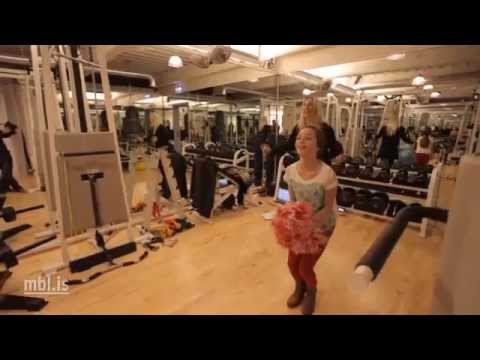 Dance lessons with Stella and Chloe in the gym - LazyTown