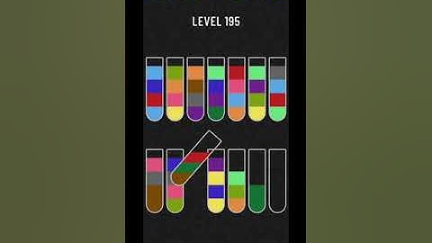 Water sort puzzle level 195