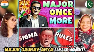 First Time Reaction On Major Gaurav Arya Sigma Rules😱| Major Gaurav Arya Thug Life Moments