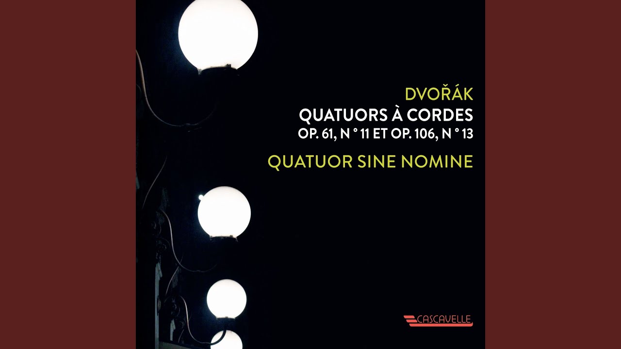 Ver String Quartet No. 13 in G Major, Op. 106, B. 192: II. Adagio mo non troppo no YouTube