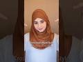 Cross layer hijab style for wedding or party using one pin hijabstyle hijabtutorial wedding