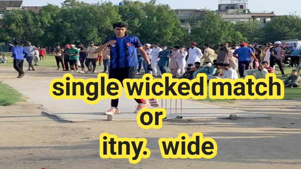 Single wicked cricket Match|| Itny zayada 😱 wide ||Alfatah cricket ...