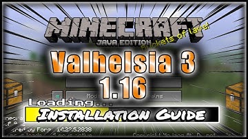 How To Download & Install Valhelsia 3  for Minecraft  - 1.16