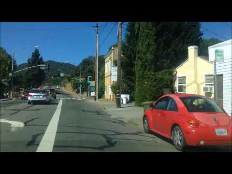 drive from San Anselmo to Fairfax, California