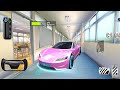 3D driving class Gameplay | Tesla Roadster Inside school Gameplay 😍