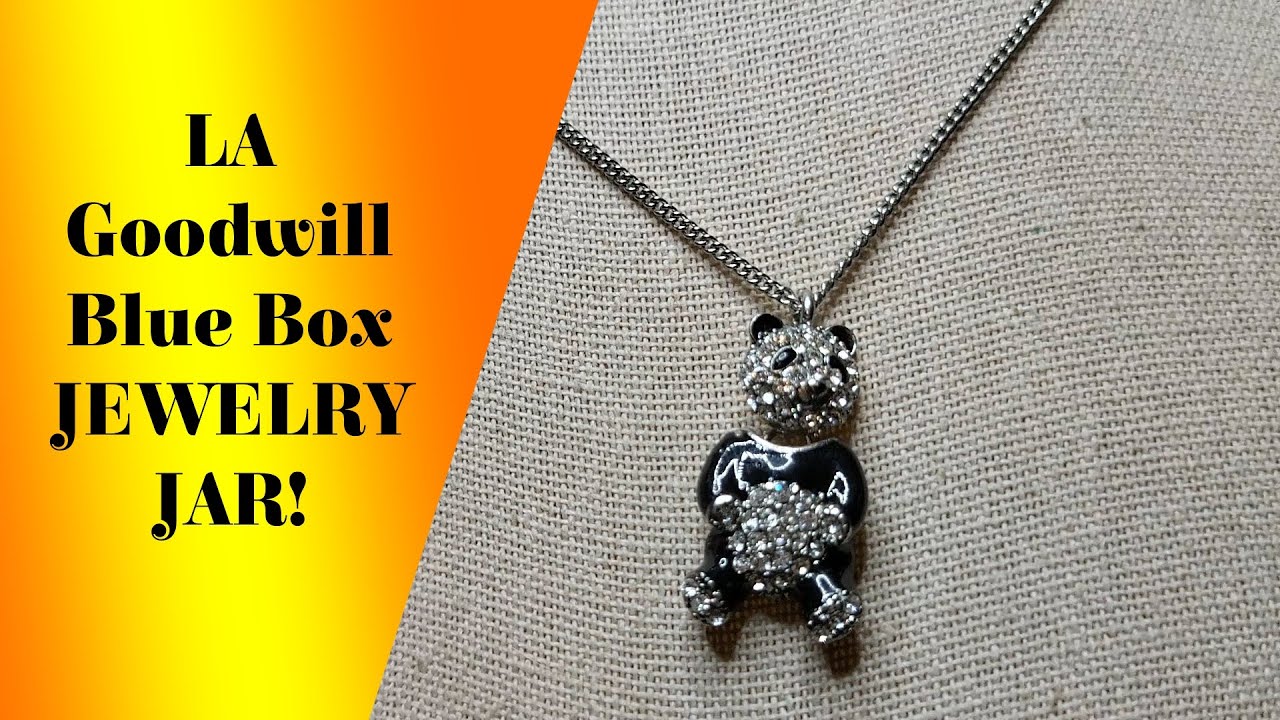 LA Goodwill Blue Box JEWELRY JAR! YouTube