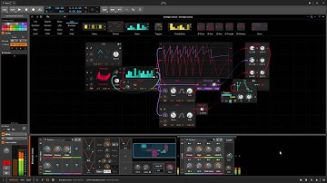 Bitwig studio grid generative noise / drone patch