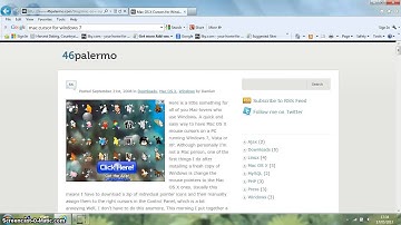 How to get the mac cursors for windows 7