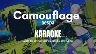 Camouflage - Aespa I Karaoke With Backing Vocals And Easy 