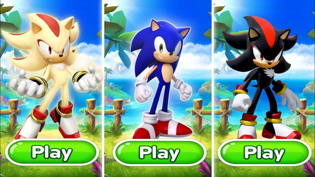 Sonic Dash - Super Shadow Vs Sonic Vs Shadow Vs All Boss Zazz Egman ...