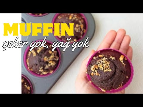 ŞEKER YOK, YAĞ YOK, SAĞLIKLI MUFFİN TARİFİ ⬆️❤️