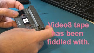 A Quick Repair To A Video8 Tape, Not The Fault I Expected.