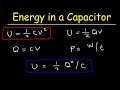 Capacitor Energy and Charge Calculations