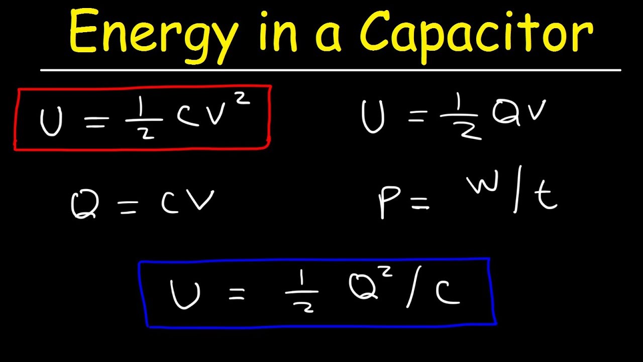 Stored per charge voltage the is unit Energy Stored