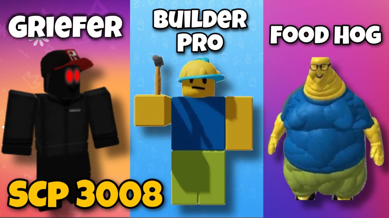 Types of Roblox Ikea SCP 3008 Players! 