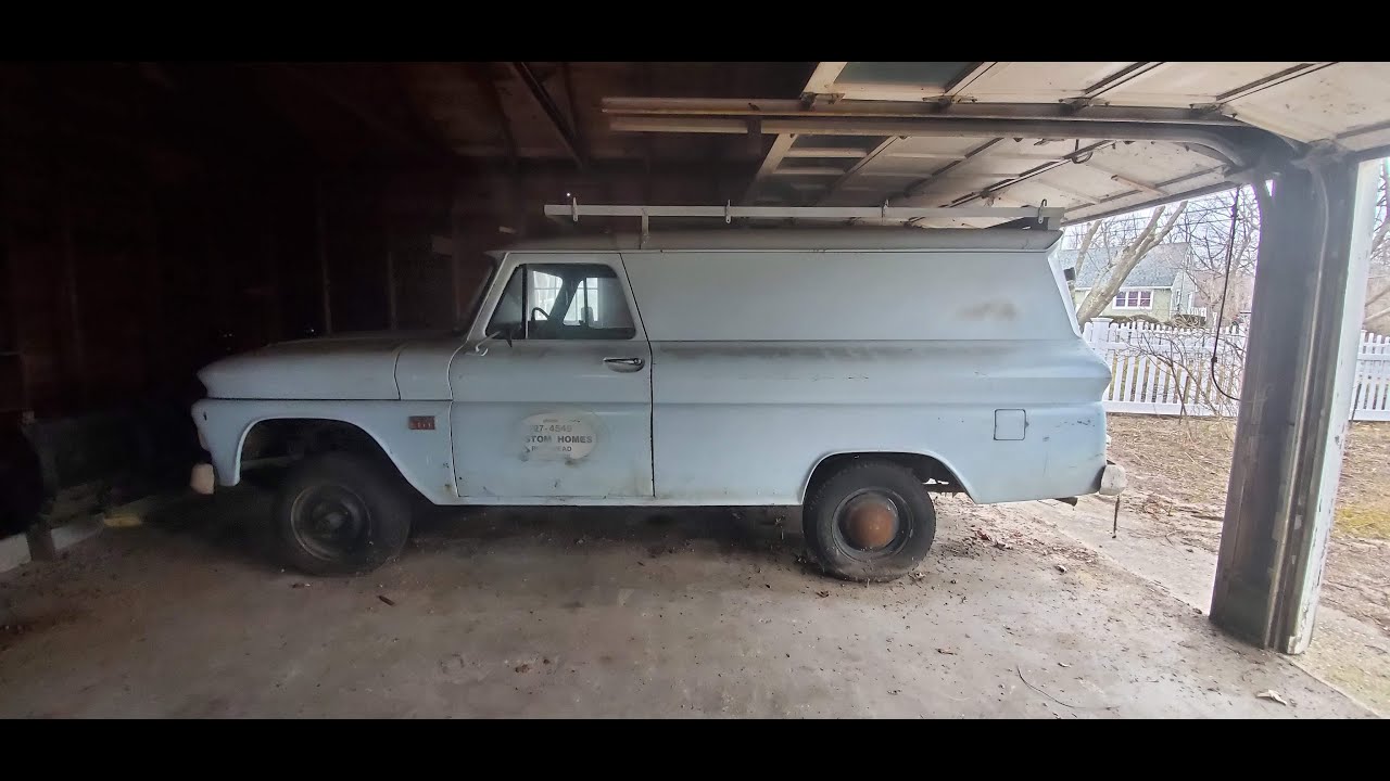 Original Barn Find 1966 4x4 Chevrolet C10 Panel Truck For Sale One
