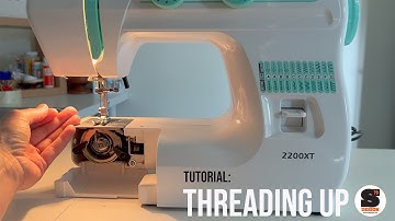 How to thread a sewing machine with a FRONT LOADING BOBBIN