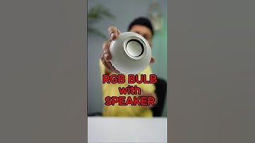 Rgb led bulb with Bluetooth speaker #gadgets #speaker #bulb #rgblights #tech #techgadgets #amazon